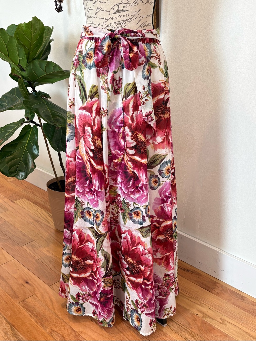 Her Destiny Floral Maxi Skirt Cottagecore Boho Prairie Fairycore
